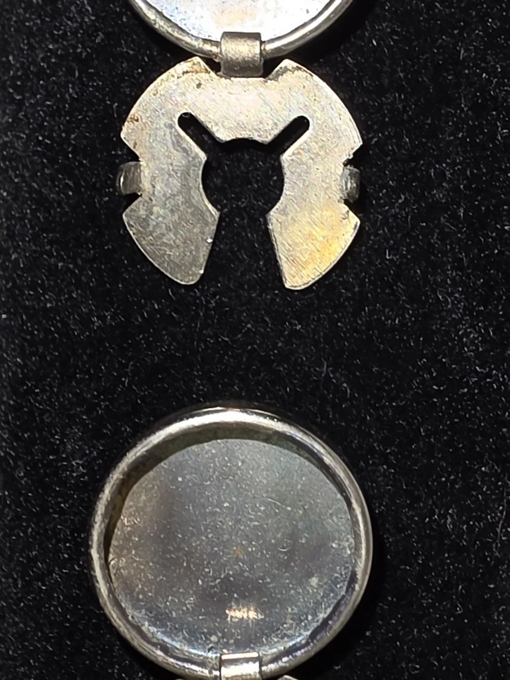 Vintage Sterling Silver Turquoise Bear Paw Button Set(5) - Blue